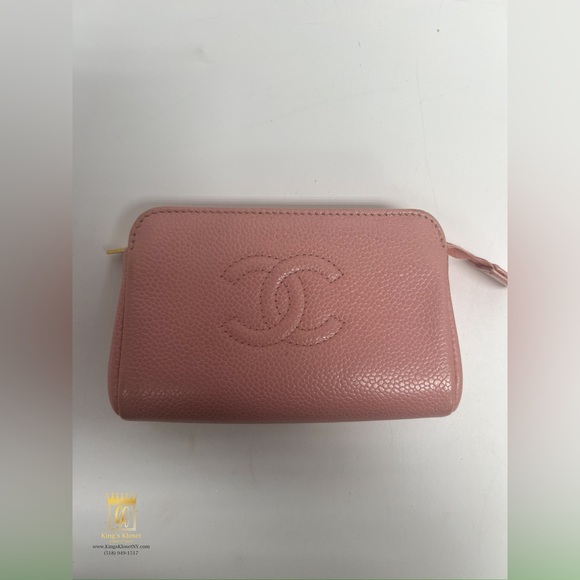 Chanel caviar coco mark coin purse/pouch - Picture 2 of 11